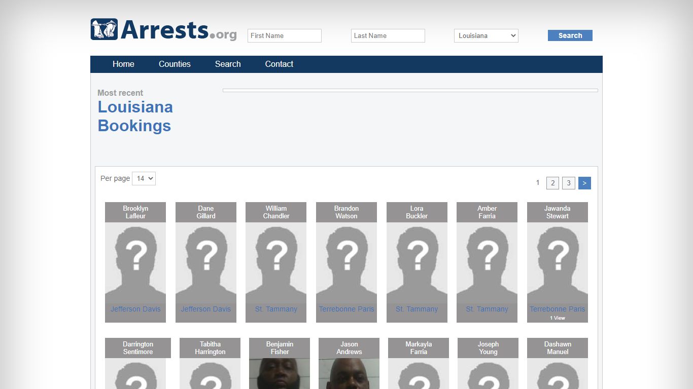 Louisiana Arrests and Inmate Search